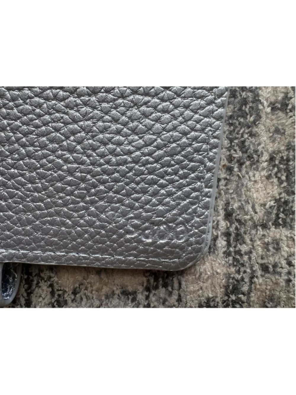 Print Pression 5x6” Silver Pebbled Travelers Notebook 1.5” Rings Cover with Snap